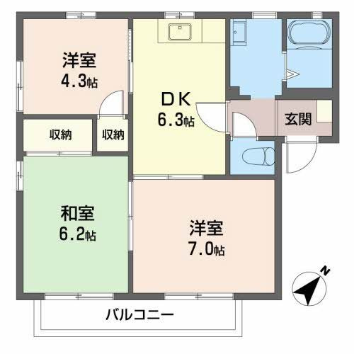 ガーデンハイムの間取り