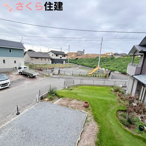 宇都宮市西原町2期　3号棟の展望|南面道路なので日当たりがよいです