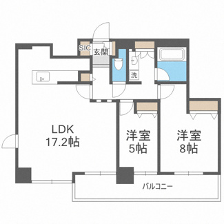 【間取り】 | クロスレジデンス大阪新町 | クロスレジデンス大阪新町　間取り
