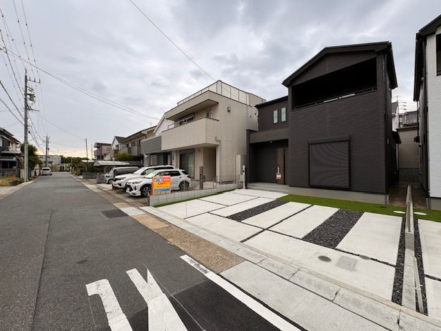 GRAFAR北区喜惣治4期全2棟【仲介手数料無料　楠西小　楠中】の前面道路含む現地写真|今すぐのご案内可能です！→  0120-336-922　までお気軽にお問い合わせください。