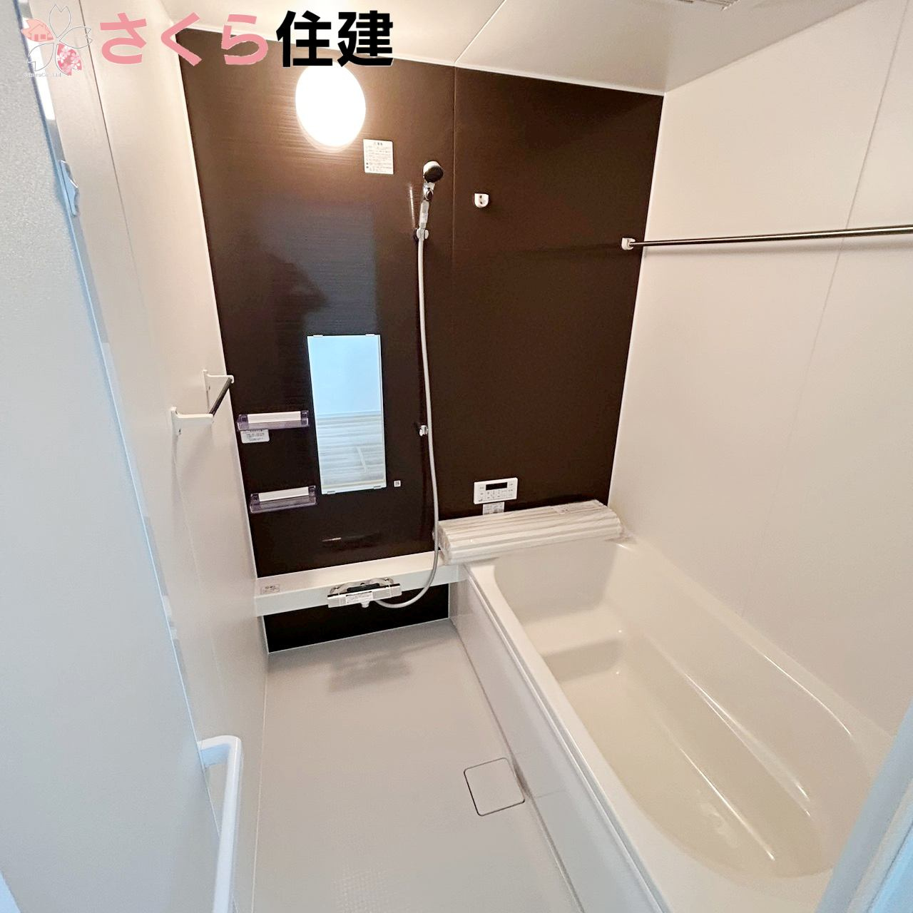 宇都宮市西原町2期　4号棟の浴室|浴室乾燥暖房付きのお風呂です