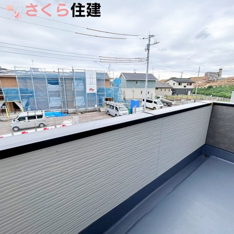 宇都宮市西原町2期　4号棟のバルコニー|南面のバルコニーは採光良好です