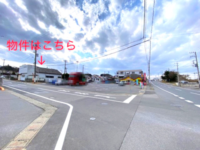 【前面道路含む現地写真】 | 【磯浜さくら坂通り】大洗町和銅　店舗兼居宅　6K　