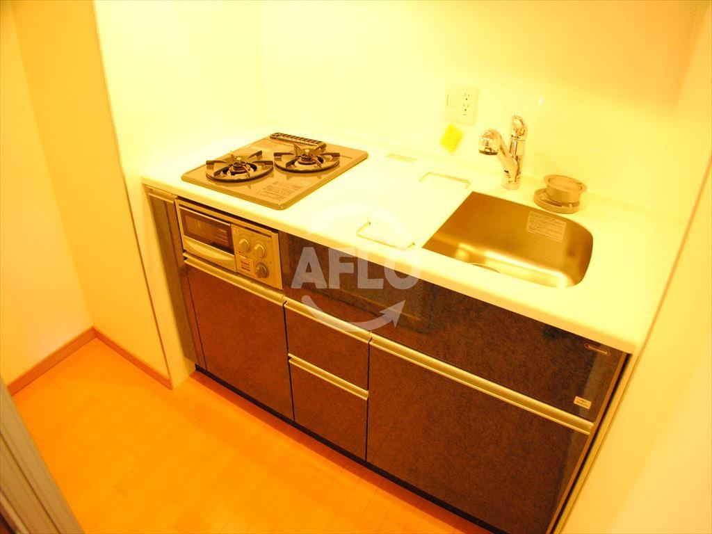 リーガル北堀江　堀江小学校区のキッチン|リーガル北堀江　２口ガスコンロ