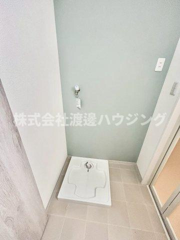 小若江1丁目テラスハウスの設備|室内洗濯パン
