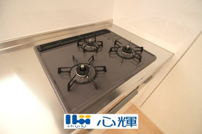 【キッチン】 | クレイドルガーデン山陽小野田市赤崎第２（２号棟） | ガスコンロ（都市ガス用）です。