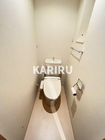 ボンジューネのトイレ|落ち着いた色調のトイレです