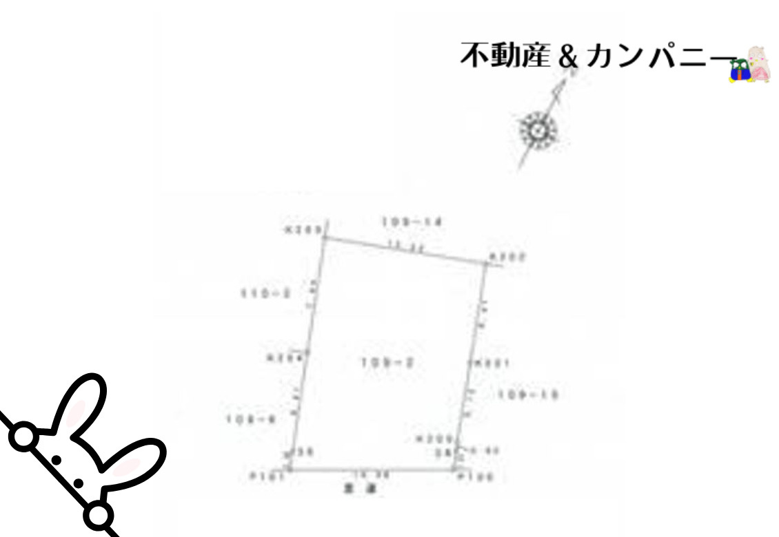 松山市泉町の売地の土地図