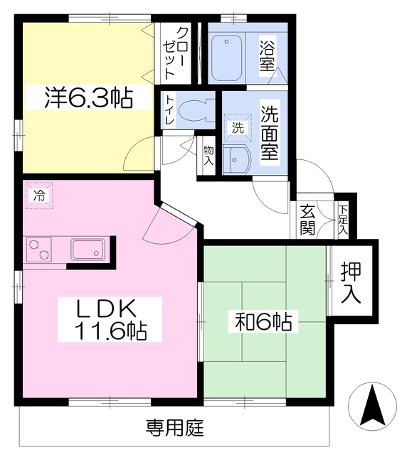 WAKABA21の間取り|使い勝手の良い間取りです♪