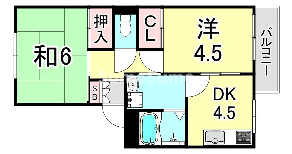 ホワイトハイツの間取り