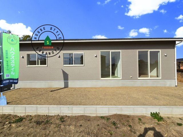 熊本市南区富合町大町第4-3棟（1号棟）の外観：施工例|デザイン性のある外観です。