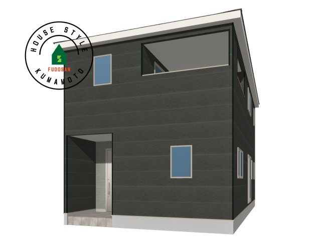 熊本市南区富合町大町第4-3棟（3号棟）の外観|デザイン性のある外観です。