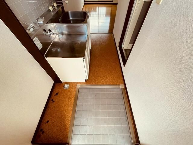 グリーンハイツの玄関