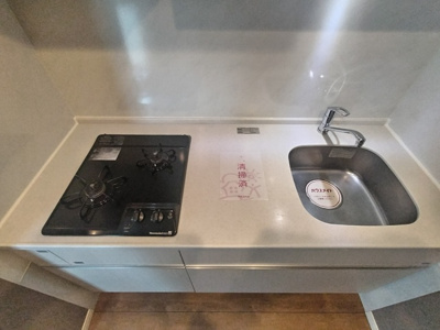 2口ガスコンロ付きキッチン