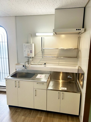 二口ガスコンロ設置可能なキッチン