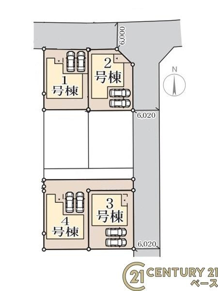 リーブルガーデン南十三 ２号棟 ／新築一戸建の区画図|■こちらの物件は２号棟です！■
