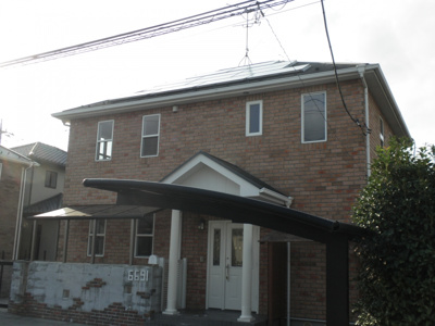 【外観】 | さいたま市岩槻区岩槻・定期借地権付中古・外壁総レンガ張り・南道路・土地広々約６０坪・駐車並列４台