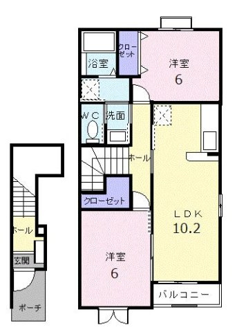 アヴニールⅠの間取り