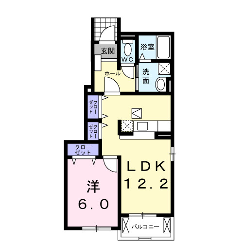 ラフレシールⅢの間取り