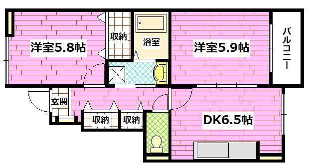 サンリットハウスの間取り