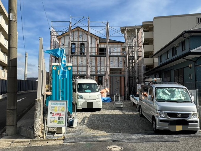 ーBloomーブルームー小倉南区横代北町1丁目3期　【小倉南区　新築戸建て】の外観|現地撮影　2025,12,23　ーBloomーブルームー小倉南区横代北町1丁目3期　【小倉南区　新築戸建て】