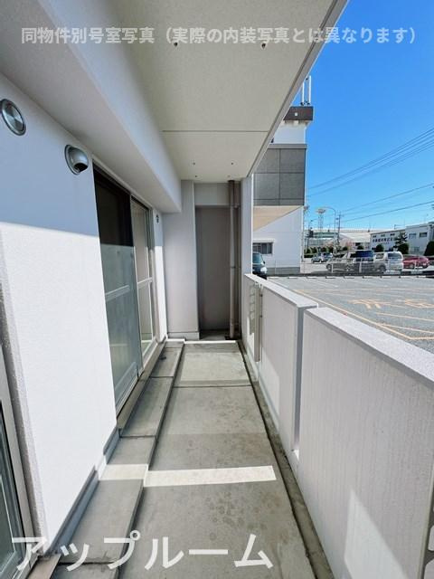 グランコート小木のバルコニー