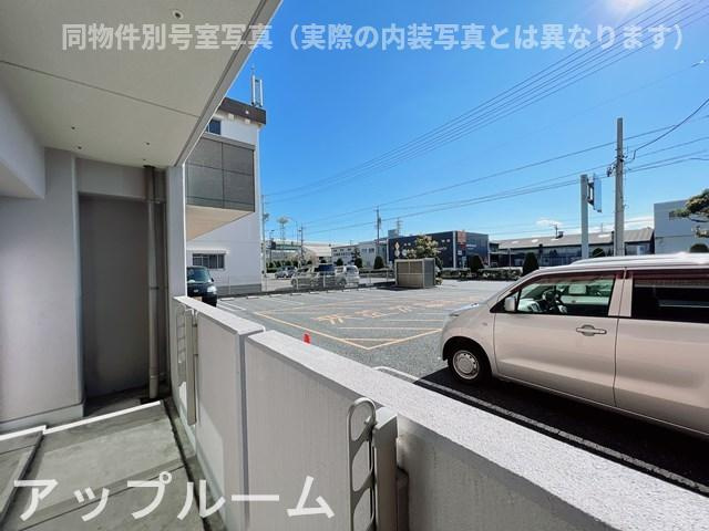 グランコート小木のバルコニー