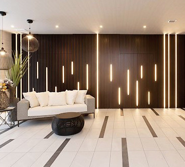 スプランディッド中之島WESTのロビー