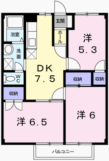 【間取り】 | パレスイナバ