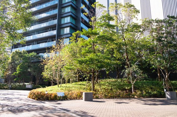 【周辺】 | 【周辺】1,500平米以上を緑地として確保した壮大なランドスケープデザイン！緑に囲まれたマンション！