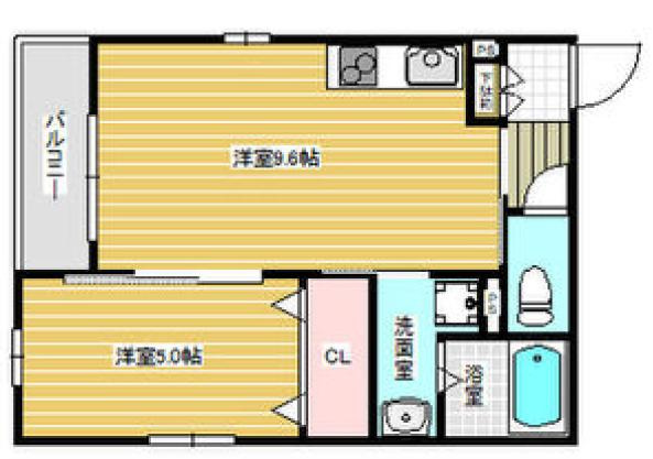 KTIレジデンス西新町の間取り