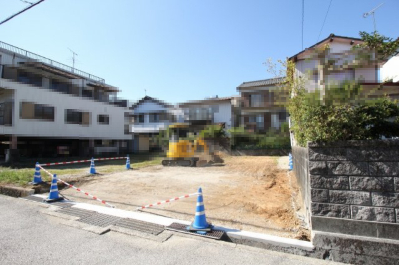 いの町枝川　新築戸建　1号棟の外観|造成中