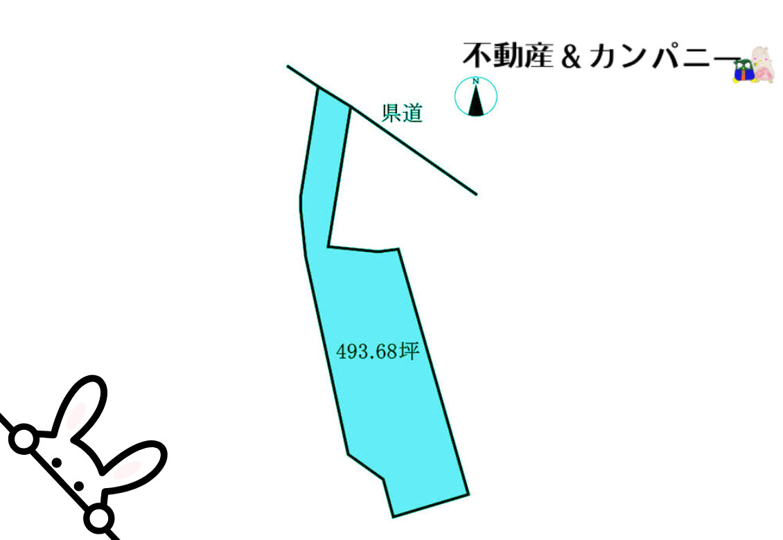 松山市南梅本町の売地の土地図