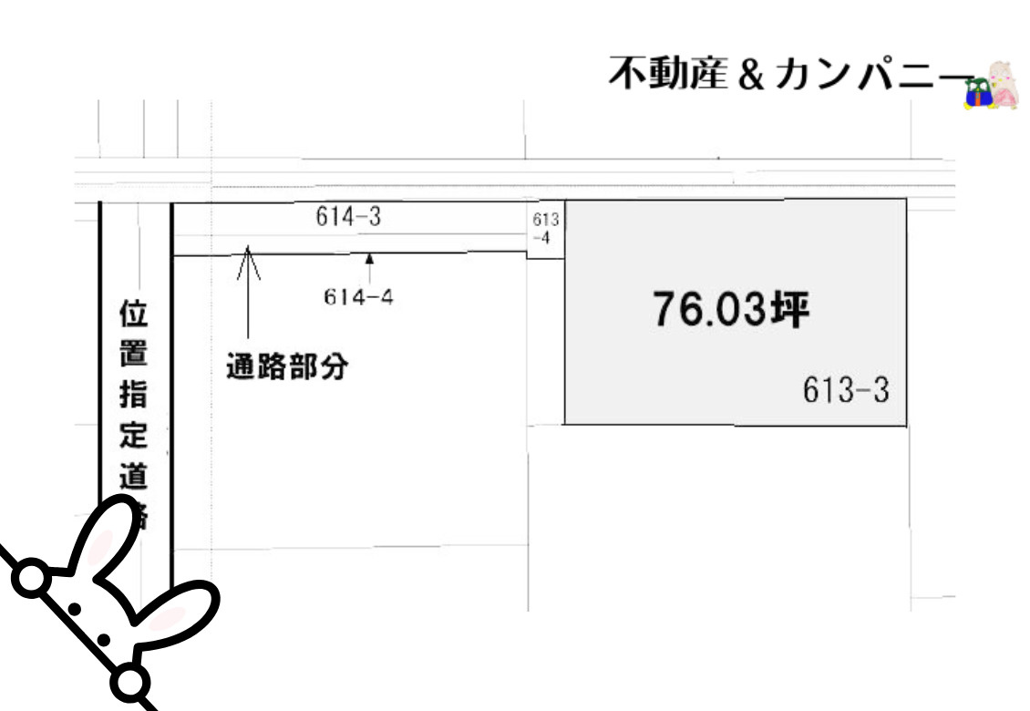 松山市余戸東２丁目の売地の土地図