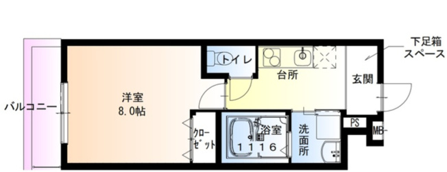 【間取り】 | フジパレス助松町Ⅰ番館