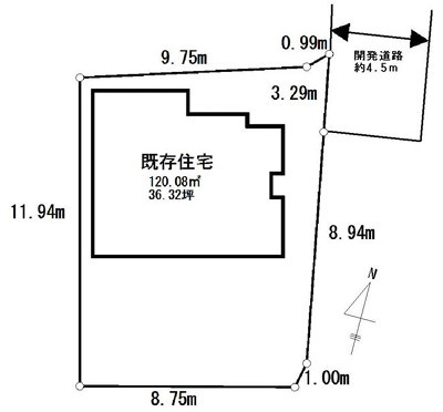 高座郡寒川町倉見　建築条件なし　売地の土地図|土地図☆