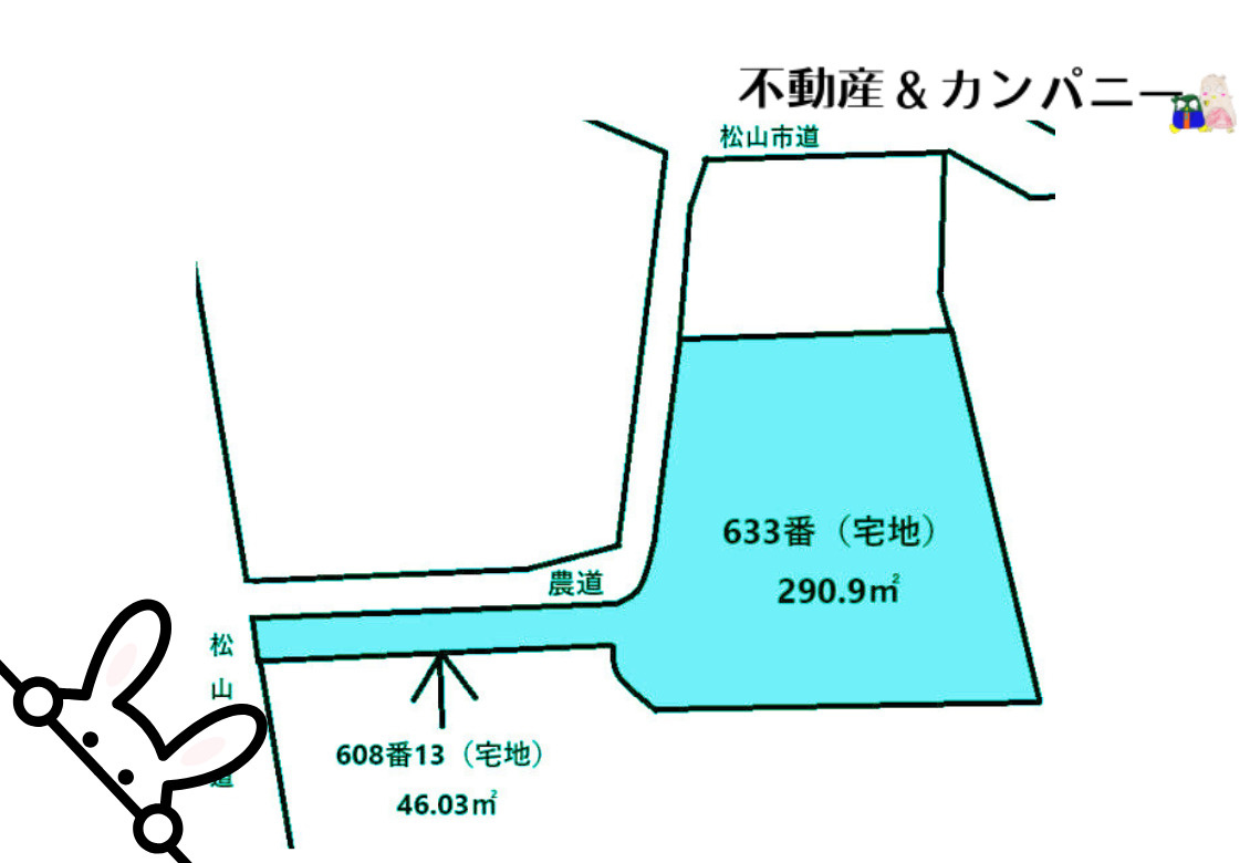 松山市吉藤２丁目の売地の土地図