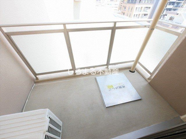 レジディア谷町のバルコニー