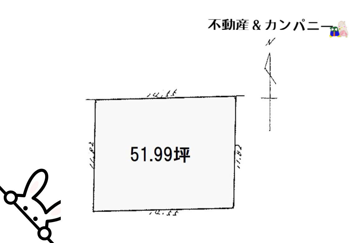 松山市清水町４丁目の売地の土地図