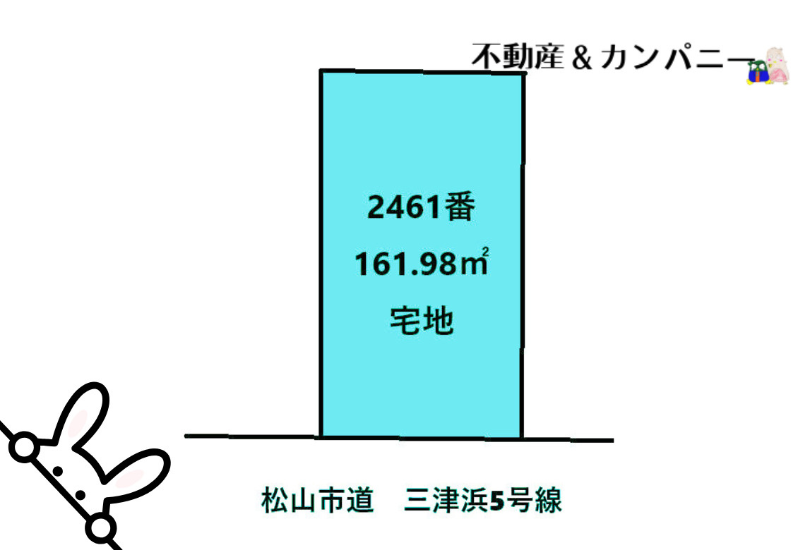 松山市元町の売地の土地図