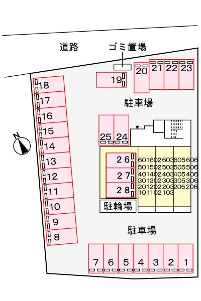 ヴェルアンジュの区画図