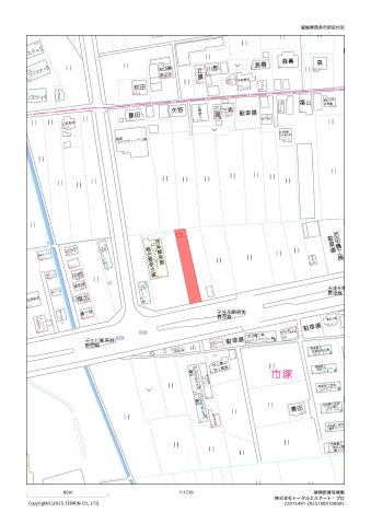 西条市新田【2,635】263.47坪の地図