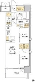 リビオメゾン新大阪の間取り