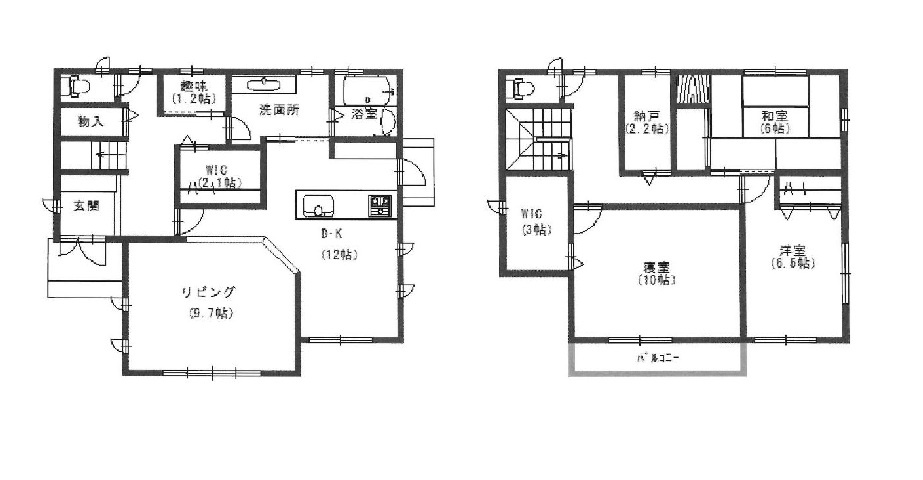 海南市小野田・中古戸建・116166の間取り
