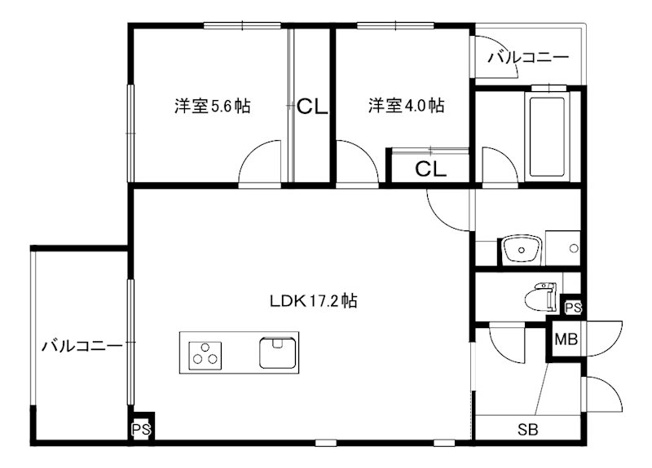 【間取り】 | 仲介手数料０円！「プライスホーム」で検索！MODERN ASPIRATION 六本松ヒルズ
