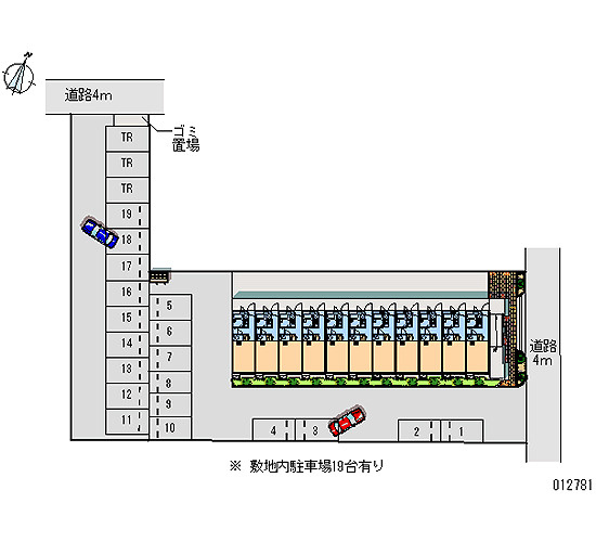 レオパレスナトゥーラの駐車場|画像4