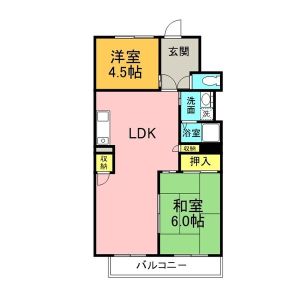 シャルム美郷の間取り