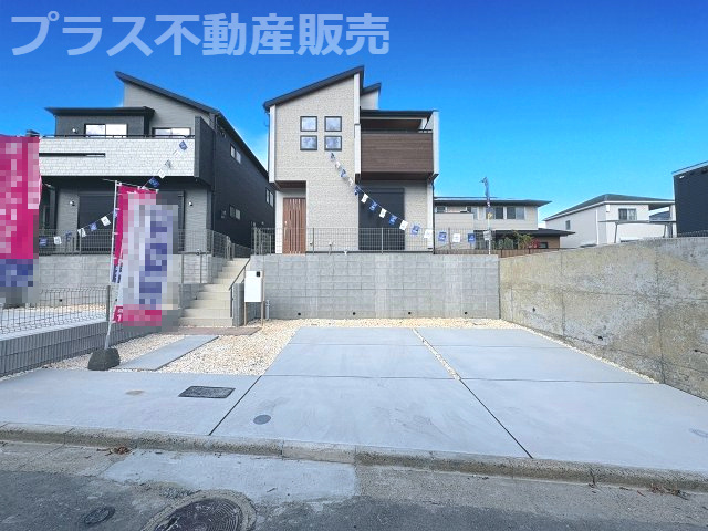 【外観】 | 福岡市東区美和台3丁目　2号棟（全2棟）【仲介手数料無料・0円】 | 完成しました。物件内部もご見学頂けます。プラス不動産販売にお任せ下さい。