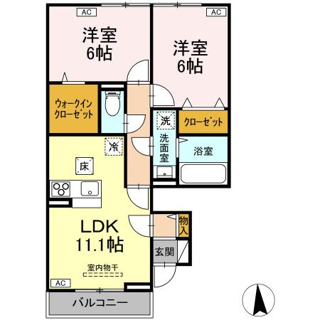 ガーネット Ⅰの間取り