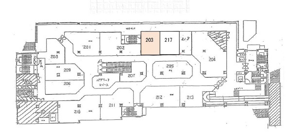 守山市梅田町の店舗一部の区画図